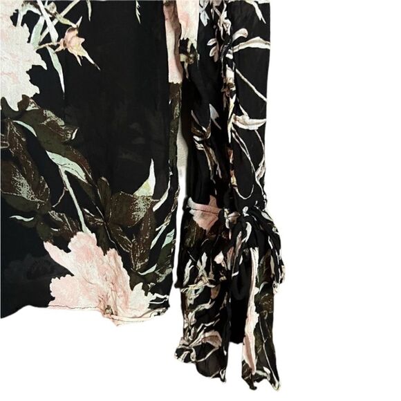 Lucky brand floral sheer long sleeve top - Picture 10 of 14